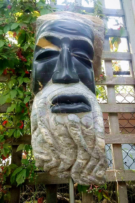 Composite stone sculpture.