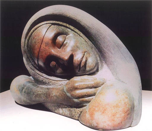 Persia. Brazilian Soapstone sculpture. Lifesize.